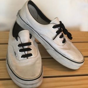 White and black vans